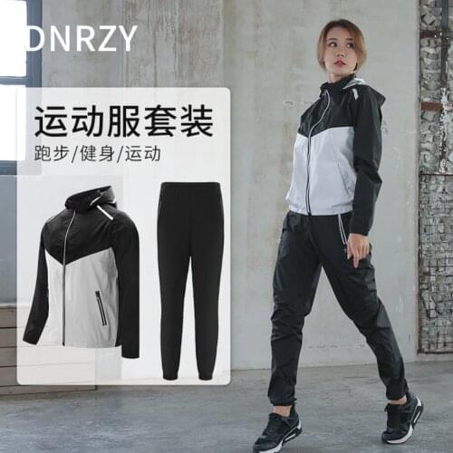 Sauna Suit Men Women Couple 2 Piece Set Jackets+Pants Sweating Clothing Fitness Gym Sweat Plus Size 5XL Sportswear Running