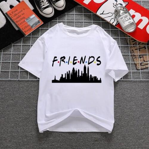 TV Series Friend TShirt Tops Femme Clothes Female Printed Women T-shirt 2020 Fashion Short Sleeve Tops Tees Femme Ladies