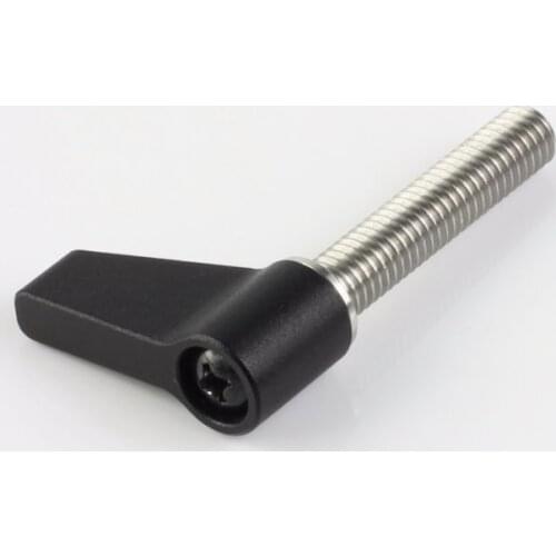 M6 30mm Wingnut Thumb Ratchet Screw fr Film Camera Dolly DSLR Rig Cage Gimbal 15mm Rod System BMCC BMPC Tripod Slider Stabilizer