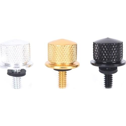 New 1/4"-20 Thread Knurled Head Screws Cap Rear Seat Quick Mount Bolt Touring Softail Dyna Sportster XL 883 1200 Custom