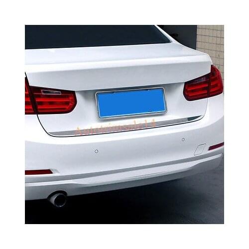 Exterior Steel Rear Trunk Boot Bottom Cover Trim For BMW 3 Series F30 2012-2016