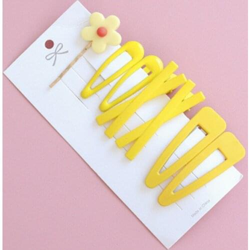Spring And Summer New Candy-Colored ChildrenS Hair Clip Korean Bangs Hair Accessories Set