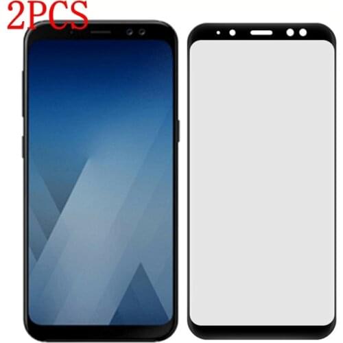 2PCS Full Cover Tempered Glass For Samsung Galaxy A7 2018 Screen Protector protective film For SM-A750F SM-A730X A750F glass