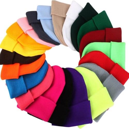 2020 Winter Hats for Woman New Beanies Knitted Solid Cute Hat Girls Autumn Female Beanie Caps Warmer Bonnet Ladies Casual Cap