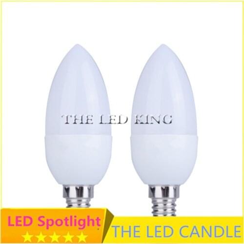 1X - 10X LED Candle Bulb E14 LED Candle Lamp low-Carbon life SMD2835 AC220-240V Warm White/White Energy Saving Free shipping zk9