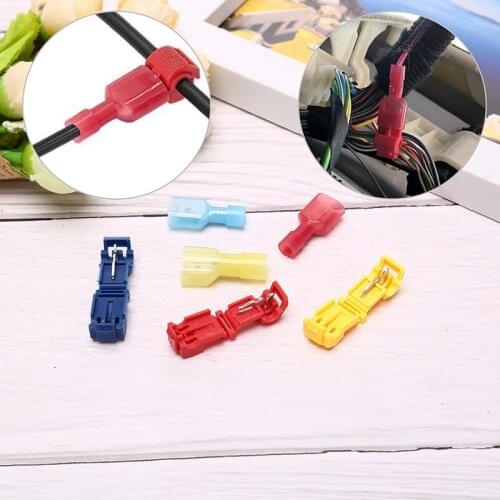 20PCS T-Tap Type Fast Wire Terminal Connectors Electrical Connector Splice and Insulated Male Female Terminals for Car