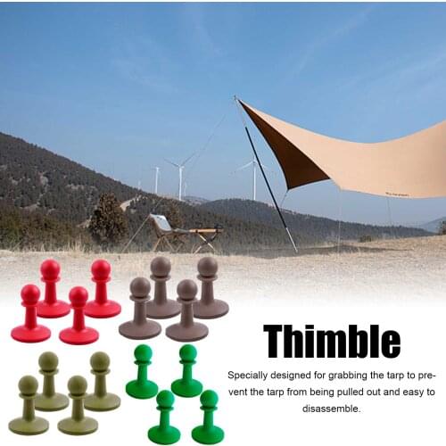 4 Pcs/Set Lightning Proof Cap Camping Tent Poles Awning Rod Support Bar Anti-Thunder Protection Cover Hat Helpful