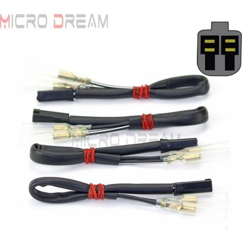 4X Turn Signal OEM Indicator Wiring Connectors Plug Adapter For Suzuki GSX-R GSF GSF600S DRZ400S GSXR 600 750 1000 SV650S SV1000