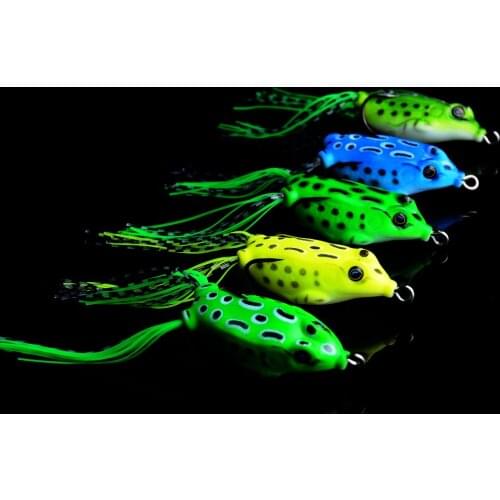5Pc 5cm 8g Frog Fishing Lure Top water Wobblers Minnow Crankbaits for Fly Fishing Artificial Insect Soft Lures Baits Hooks Pesca