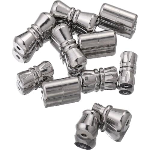 5pcs Clasps Beads Connect Screw Clasps stainless steel Barrel Screw Clasps Screw Connector for Necklace Jewelry Making Suppliers