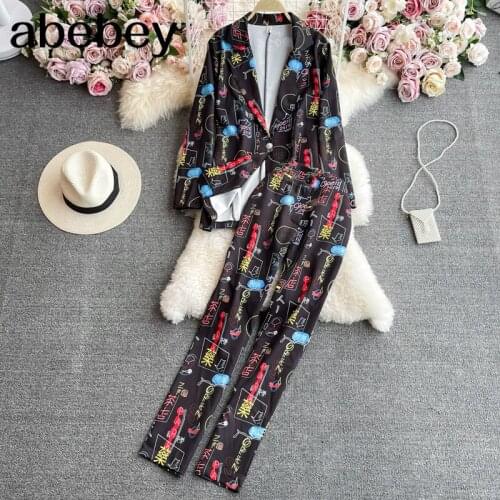 Женские осенние брючные костюмы Abebey China At AliExpress