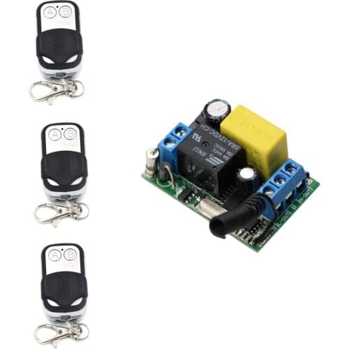 AC 220V 1CH Wireless Relay Remote Control Switch Wireless Remote Power ON/OFF 10A Receiver Transmitter ; 315/433Mhz
