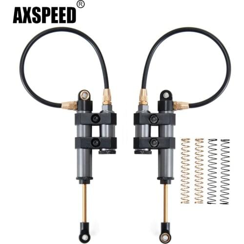AXSPEED Aluminum Piggyback Shock Absorber Damper Internal Spring for Axial SCX10 Wraith D90 1/10 RC Crawler Parts Accessories