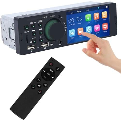 LEEPEE 1 Din 4.1" Touch Screen Stereo Player High Definition MP5 Player Car Radio Head Unit 7805C Bluetooth Audio Video