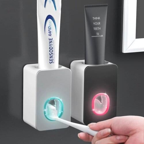 Bathroom Accessories Sets Automatic Toothpaste Dispenser Dust-proof Toothbrush Holder Home Bathroom Toothpaste Squeezer Tool