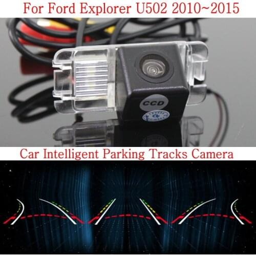 Lyudmila Car Intelligent Parking Tracks Camera FOR Ford Explorer U502 / Back up Reverse Rear View Camera / HD CCD Night Vision