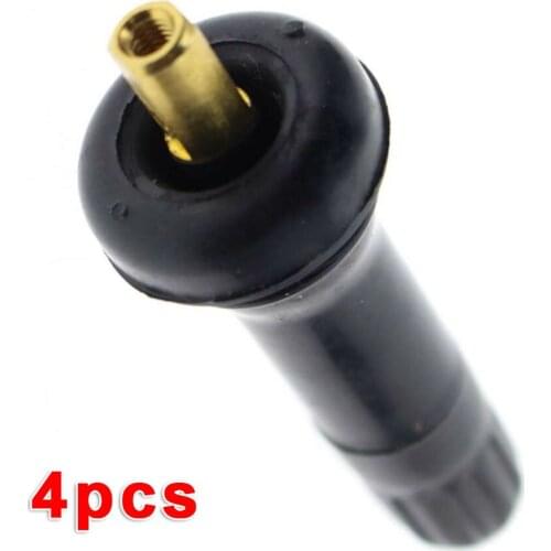 For Buick Allure 2009-2010 Valve Stem Parts Set 4Pcs Sensor For Cadillac ATS 2013-2016 Tire Pressure Rubber+Pure Copper