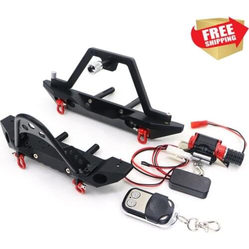 RC Radio control car crawler stinger front rear bumper winch controller transmitter TRX4 SCX10 90046 90047 option upgrade parts