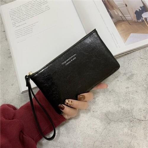Wallet Womens Long Simple and Versatile Zipper Mobile Phone Bag Large-capacity Hand-carrying Coin Purse Card Bag
