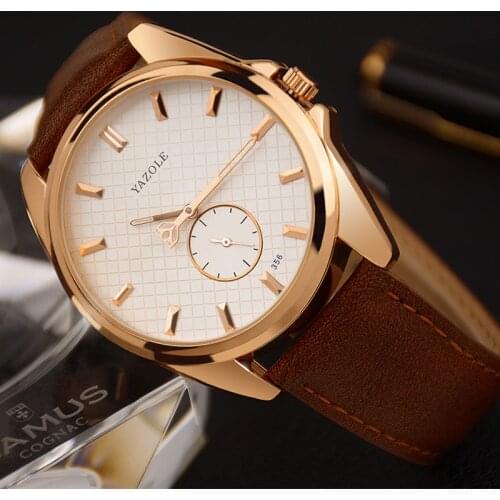 YAZOLE 2019 Fashion Mens Watches Top Brand Luxury Quartz Watch Waterproof Business Watch Wristwatch Male Clock Relogio Masculino