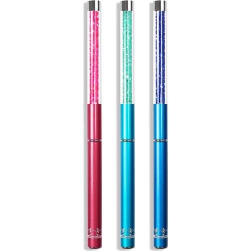 Multi Size Nail Art Line Painting Pen UV Gel Brush Acrylic Drawing Brush for Nails DIY Nail Art Tool Rhinestone Handle Liner Pen