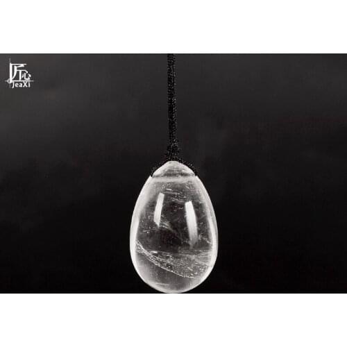 Jade Egg Drilled Natural rock quartz Yoni ball Small size 30x20MM Crystal mineral healing Stone for women Kegel Exercise Reiki