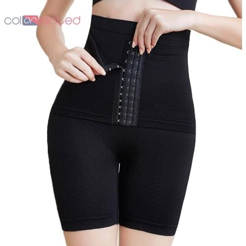 Coloriented New Design Women Shaper with Corset Belt Winter Thick Shapwear High Waist Trainer Panties 3 Buckle Ladies Shorts