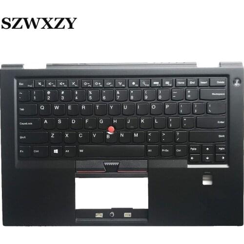 New Original For Lenovo ThinkPad X1 Palm rest with keyboard US Black 01AV154 00PA698 NSK-Z82BW