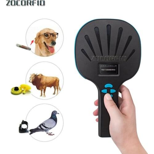 New barcode Rfid FDX-B Animal Tag Microchip Reader ISO Chip OLED Pet Dog Scanner 134.2khz For Rfid Glass Tag Animal Microchip