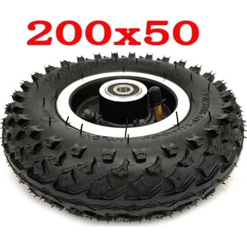 200x50 Pneumatic Wheel With Off-road Tire For Mountain Scooter and Mountain Skateboard