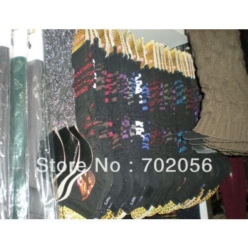 Striped Knitted leg warmers Tight LEG CORVER Sexy Socks boot cover 20 pairs/lot #3474