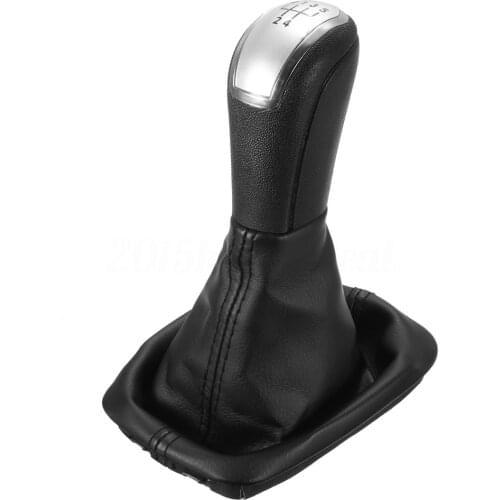 AUTO -For SKODA FABIA I MK1 99-07 GEAR SHIFT STICK KNOB 5 SPEED BLACK 6Y0711113HJTZ