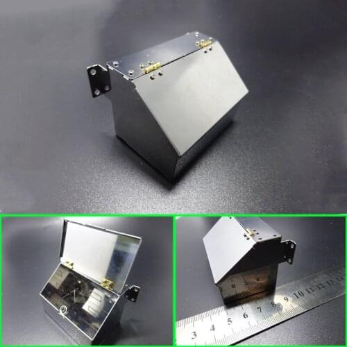 Metal Toolbox Trash Box for 1/14 Tamiya RC Truck Trailer Tipper Scania MAN Benz Actros Volvo Car Diy Parts