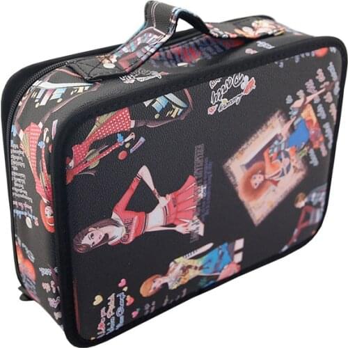 Brilljoy Fashion Hair Scissors Bag Hairdressing Holder Storage Tool Box High Capacity Travel Portable Barber Haircut Kit Toolkit