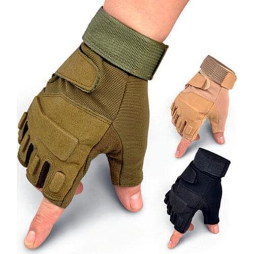 Tactical Gloves Men Women Army Military Fighting Half Finger Gloves Anti-slip Outdoor Sports Fingerless Gloves Men Women