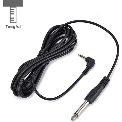 Tooyful 3 Meters 6.35mm to 3.5mm Electric Guitar Audio Connect Cable Cord