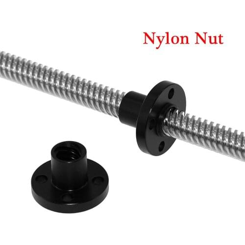 T8 Trapezoidal Nylon nut 8mm Screws For Stepper Motor Lead Screw Diameter 8mm Pitch 2mm Nylon Nuts3D Printer Part Guide