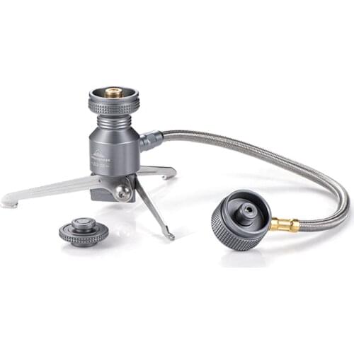 Outdoor Portable Collapsible Gas Adapter For Butane Canister Camping Tripod Gas Stove Adaptor Connector Gas Lamp Tank Stand