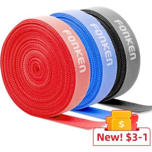 USB Cable Organizer Cord Protector 1m Cable Winder Ties Mouse Earphone Wire Holder Free Cut Wire Management Phone Hoop Tape