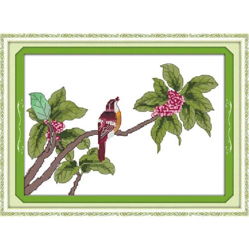 Spring flowers cross stitch kit 18ct 14ct 11ct count printed canvas stitching embroidery DIY handmade needlework