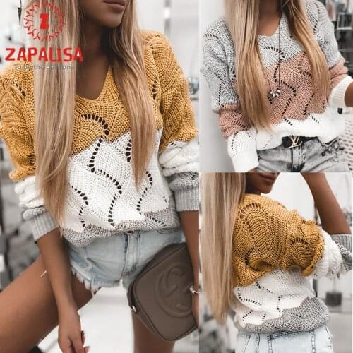 Женские свитера и кардиганы ZAPALISA China At AliExpress