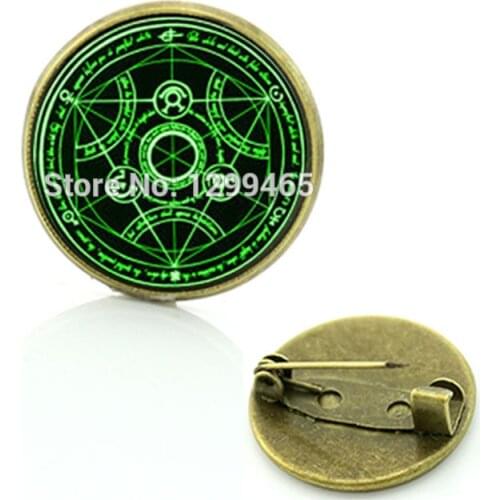 2017 Hot Sale Brooches Broche Full Metal Alchemist Transmutation Circle Pin Jewelry Brooch Art Picture Gift C 543