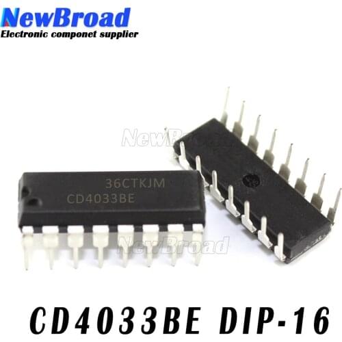 10pcs CD4033BE DIP-16 CD4033 DIP 4033BE HEF4033BP DIP16 HCF4033BE HCF4033 4033