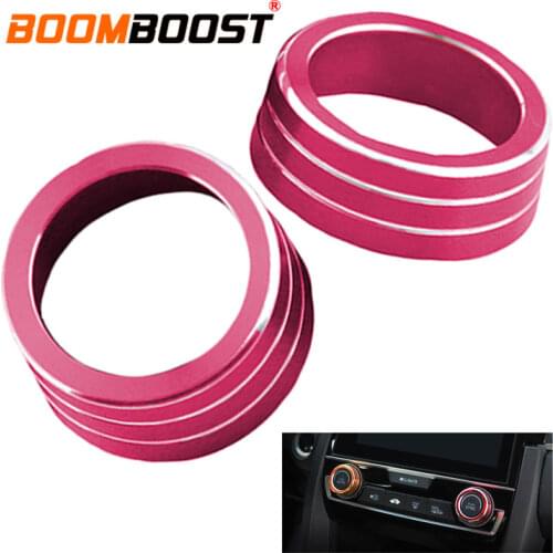 2pcs/set car styling Air Conditioning heat control Switch knob AC Knob For Honda Civic 2016-2017 ten generation