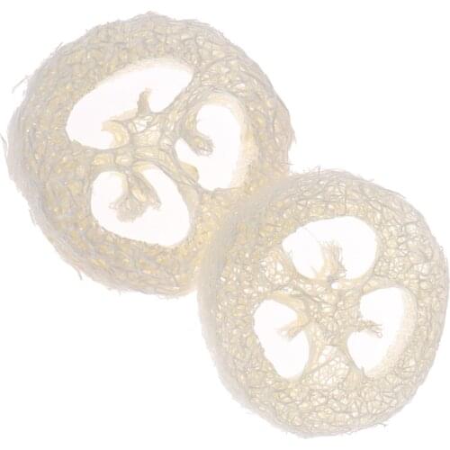 2Pcs Natural Loofah Soap Holder Dish Bathroom Storage Support Plate Stand