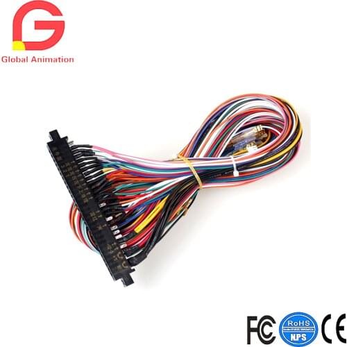 Arcade JAMMA 56 Pin Interface Cabinet Wire Wiring Harness Loom Multicade Arcade PCB Cable Jamma 60-in-1 board&Pandora box