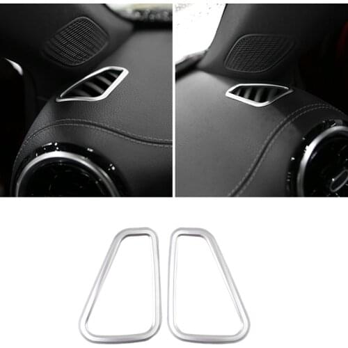 AU04 -for Mercedes Benz A Class W177 2018-2020 Chrome ABS Side Air Conditioning Vent Outlet Cover Trim Sticker