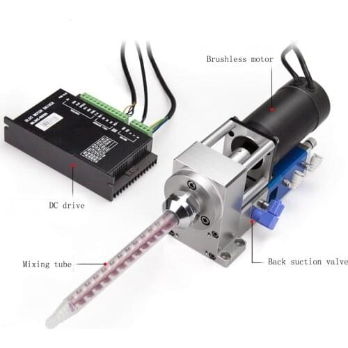 BF-125 electric dispensing valve, brushless DC motor two-liquid spiral mixing valve, operating rate: 600/min