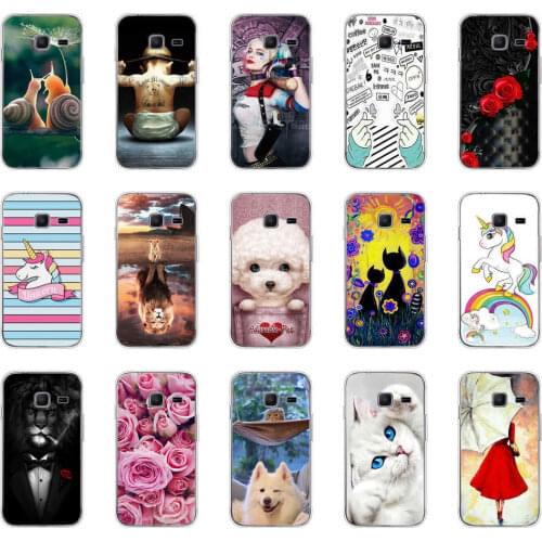 FOR Samsung Galaxy J1 Mini Case Cover 2016 J105 J105F Samsung J1 Mini Case FOR Samsung J1 Nxt Duo CASE Soft TPU silicone flower