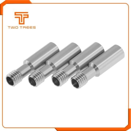 2pcs CR10 Throat CR10 Ender 3 Special Throat Bowden Tube Long Thread For 1.75 mm Filament 3D Printers Parts Full Metal Part